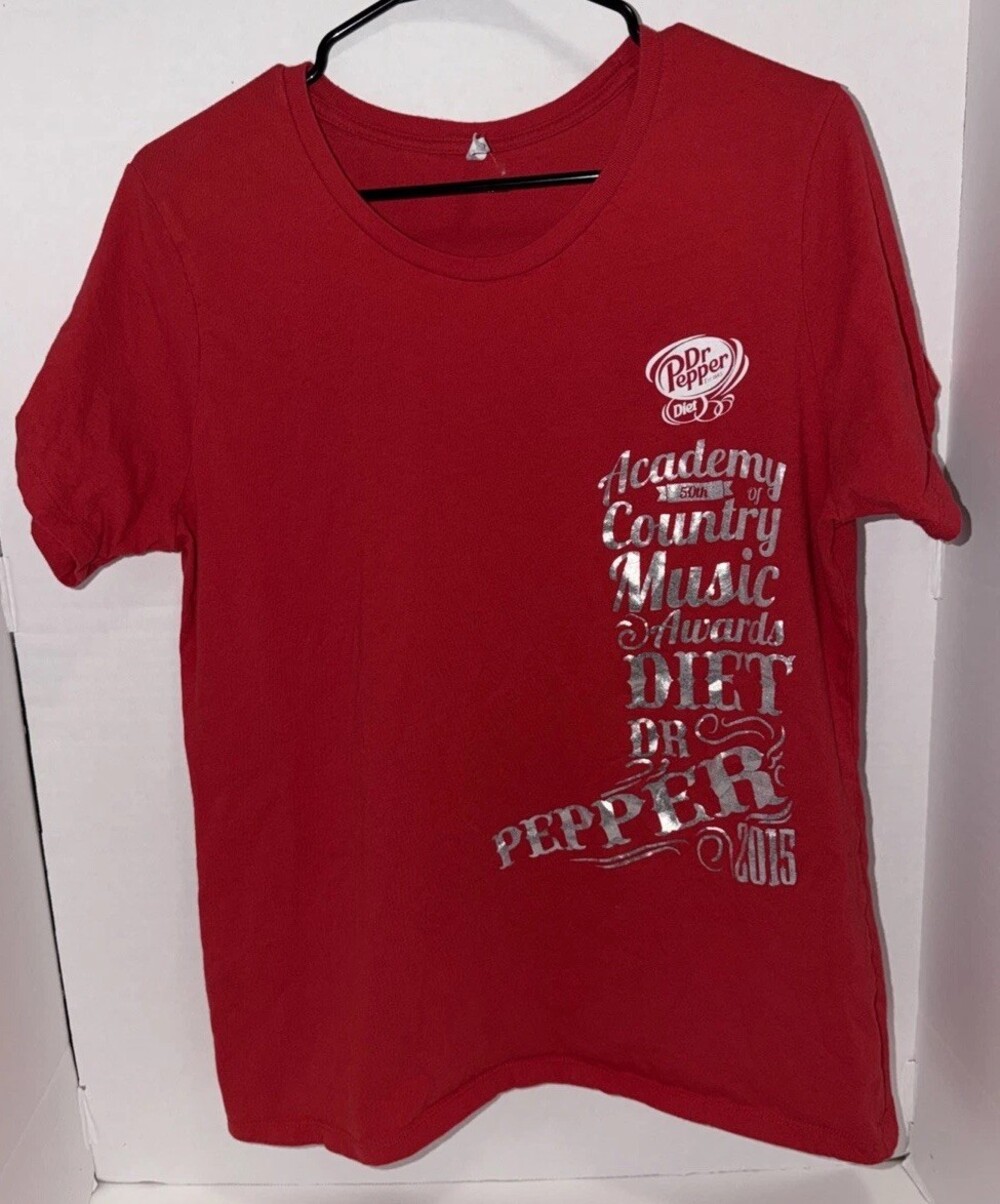 Diet DR Pepper T-shirt 2XL Red Academy Of Country Music Awards 2015 Soda Pop
